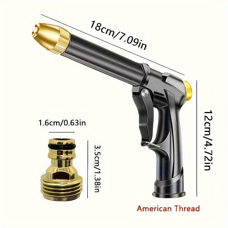 Ko'p maqsadli yuqori bosimli avtomobil yuvish purkagichi bog' hose nozzle bilan - tashqi hududlarni, hovlilarni va uylarni tozalash uchun mukammal.