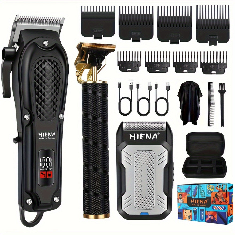 Cordless Hair Clipper USB Rechargeable T-Blade Long Battery Salon-Quality