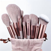 Women Makeup Brush Set 13Pcs Soft Bristles Hypoallergenic For Face Eyes Lip