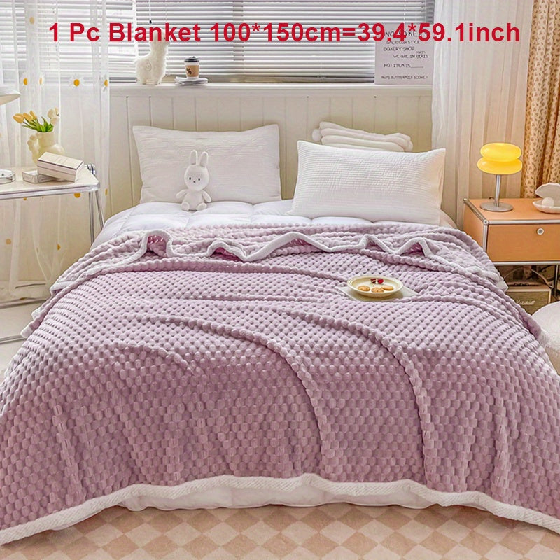 Fleece Blanket for Couch Sofa Bed Camping Travel Cozy Soft Warm Gift