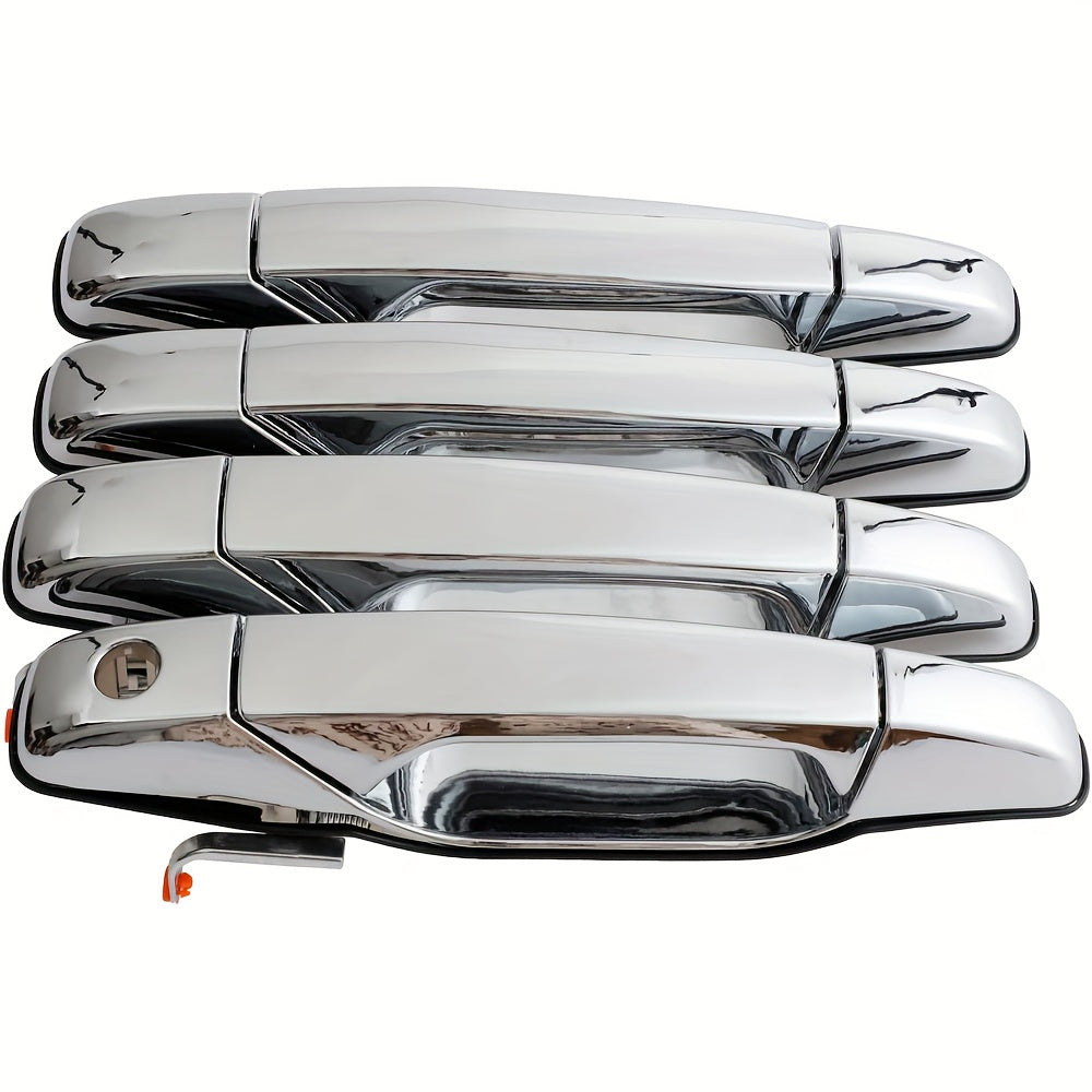 4pcs Black Exterior Car Door Handles Replacement for SUV Front and Rear