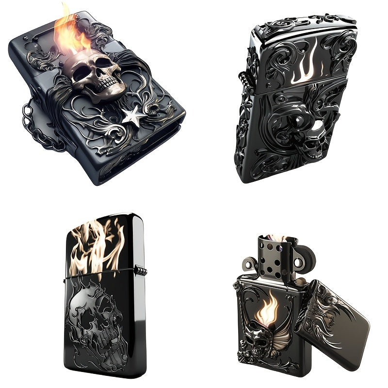 Стильные белые наклейки с рисунком зажигалки в четыре в одном, изготовленные из высокопрозрачной пленки с защитными свойствами от царапин, предназначенные для использования на мотоциклах, бамперах автомобилей и кузовах.