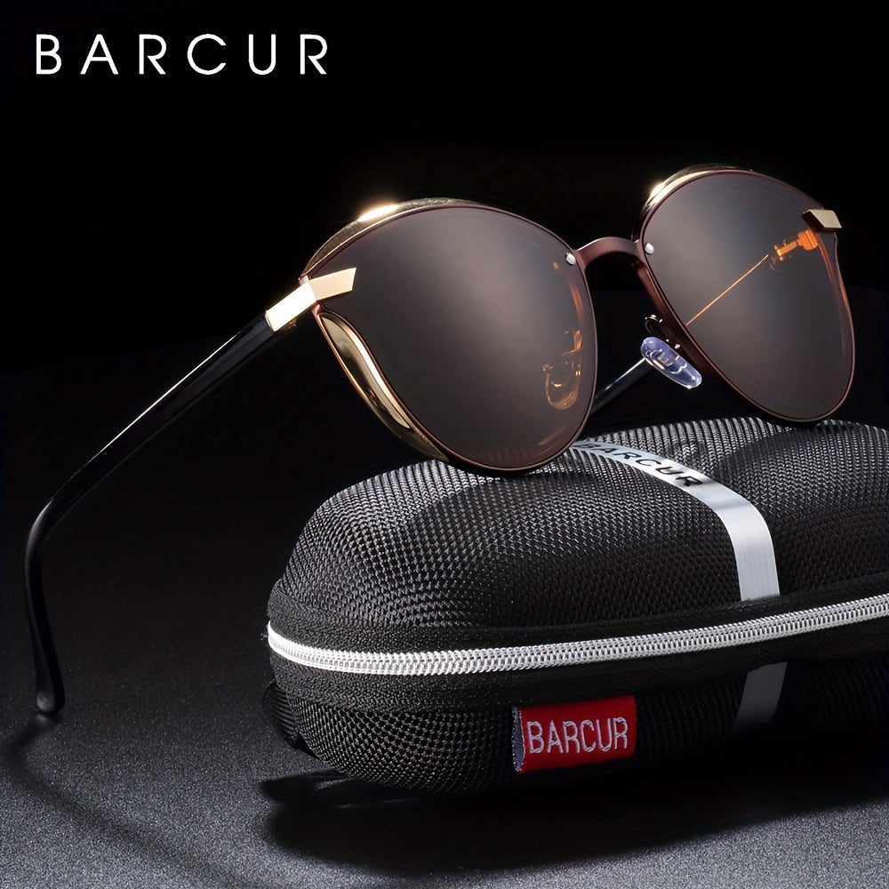 Women Cat Eye Polarized Fashion Sunglasses Metal Frame Stylish Eyewear