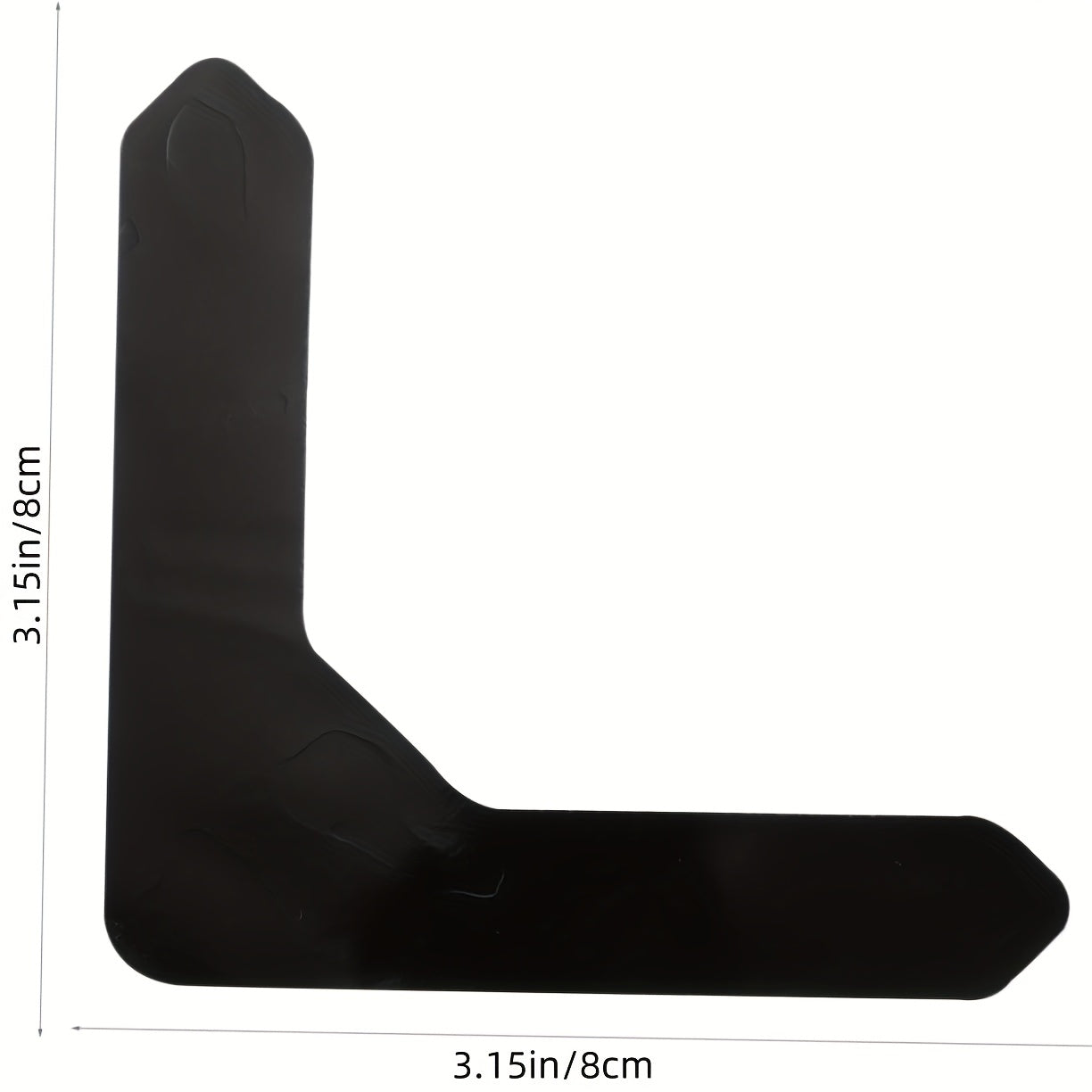 Qora akril mato lenta yopishqoqsiz yuviladigan gilam tutqichlari yog'och pol uchun