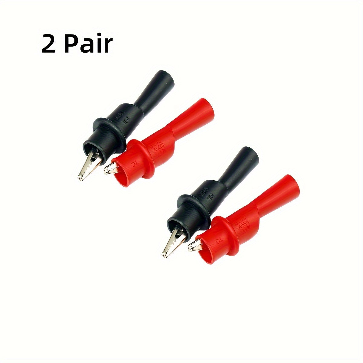 Crocodile Test Clip Double Insulated Silicone Rubber 2mm CAT III 1000V