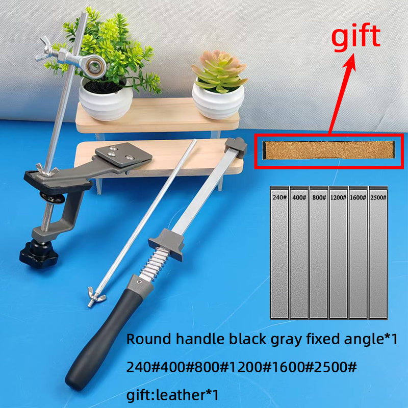 Afilador de cuchillos multifuncional con base antideslizante de ángulo fijo para cocina