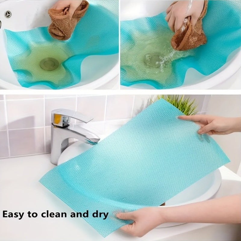 4 ta muzlatgich qoplamasi mato to'plami: Qayta ishlatiladigan, suv o'tkazmaydigan va yog' o'tkazmaydigan - Polkalar, muzlatgich, shkaflar, kabinetlar va tortmalar uchun ideal!