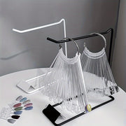 Elegant Iron Jewelry Stand for Earrings and Accessories Durable Metal Organizer with Hanging Hook