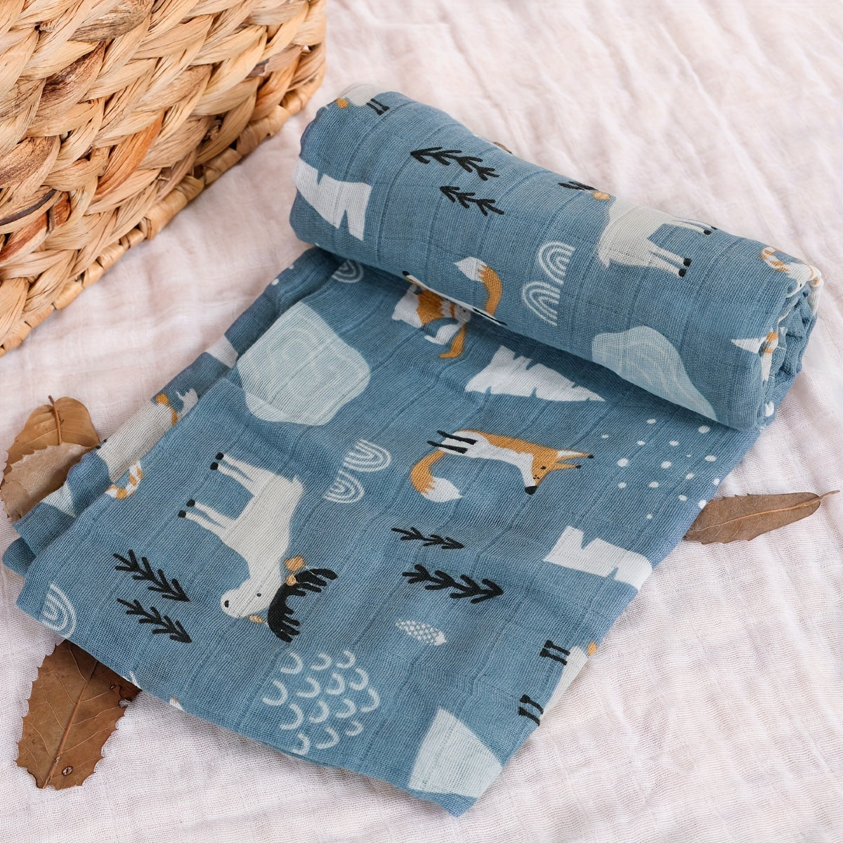 Muslin Swaddle Blanket for Newborns 0-3 Years Cotton Baby Wrap Photography Prop