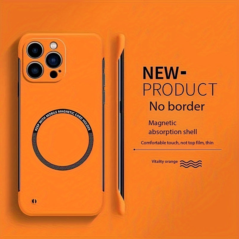 Monochrome Magnetic Phone Case for iPhone Models Wireless Charging Magsafe Compatible