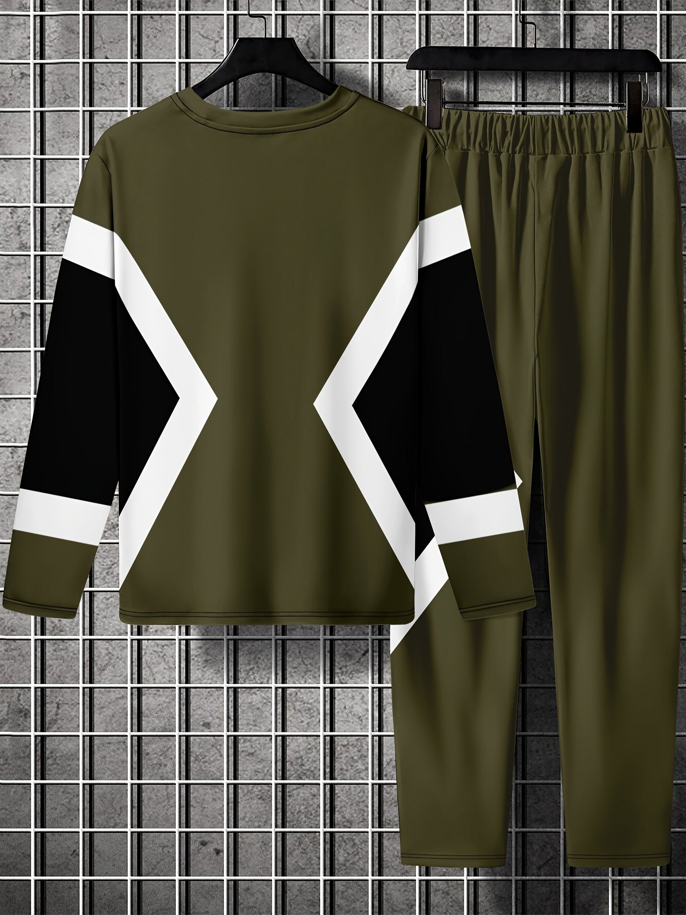 Men's 3D Animal Print Sweatshirt and Sweatpants Set Polyester Casual Autumn Winter