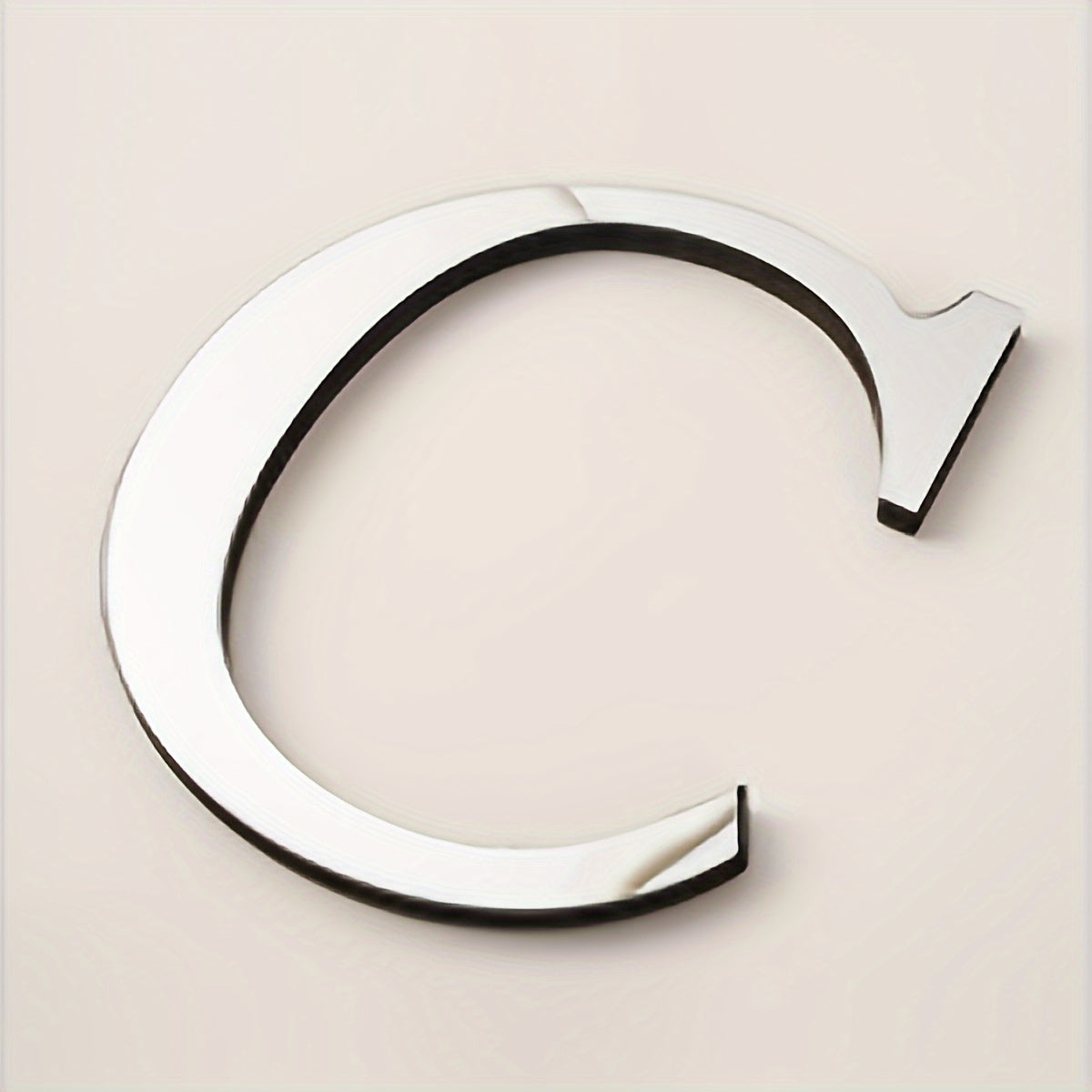 3D Acrylic Mirror Wall Decals Alphabet Stickers Gold Silver Self-Adhesive Modern Home Decor