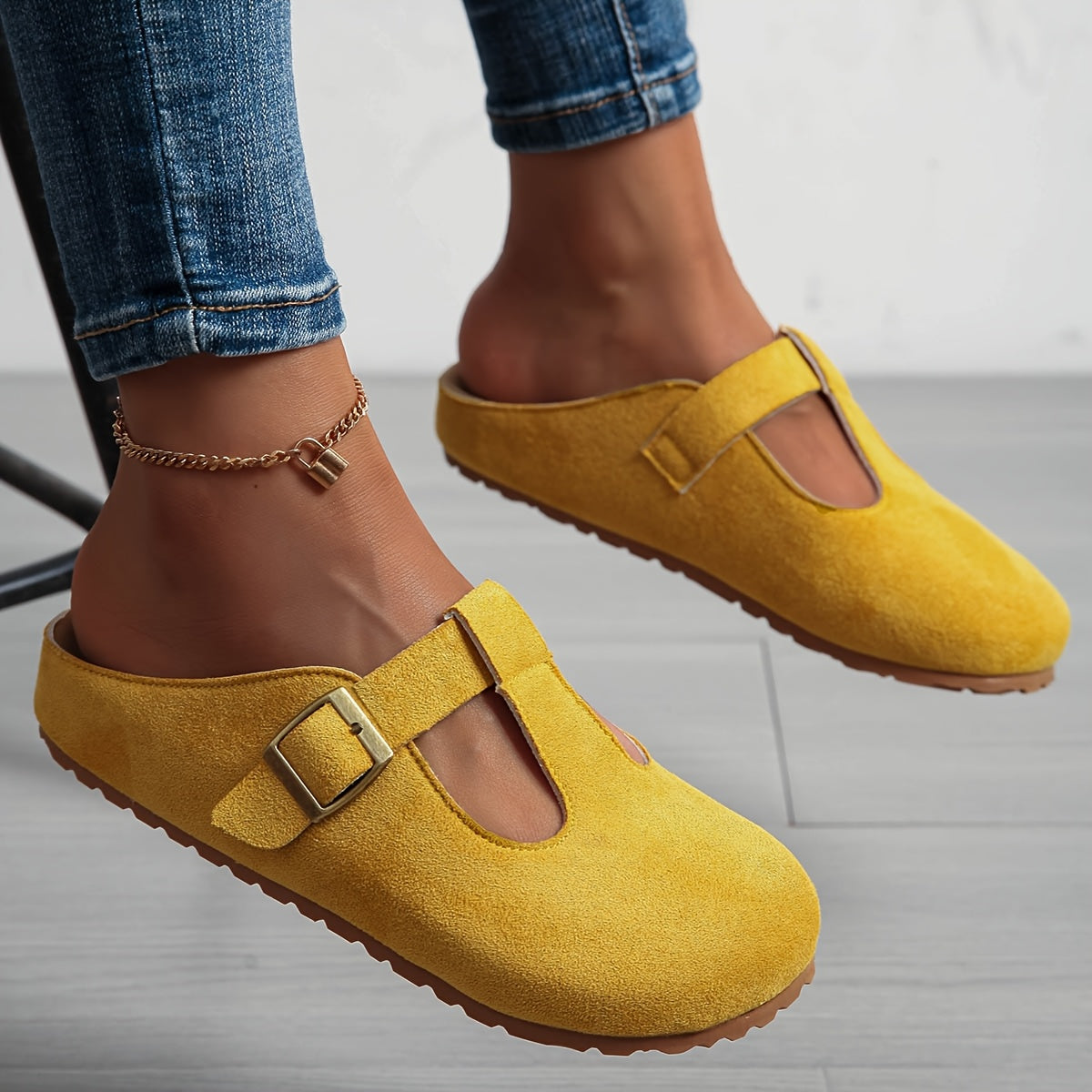 Women's Thick-Soled Mules Slip-On Casual Breathable Comfortable Shoes