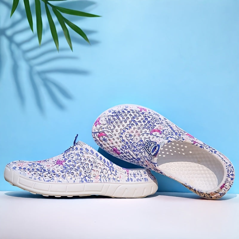 Women's Lightweight Summer Hole Shoes Breathable Comfort Casual Flats