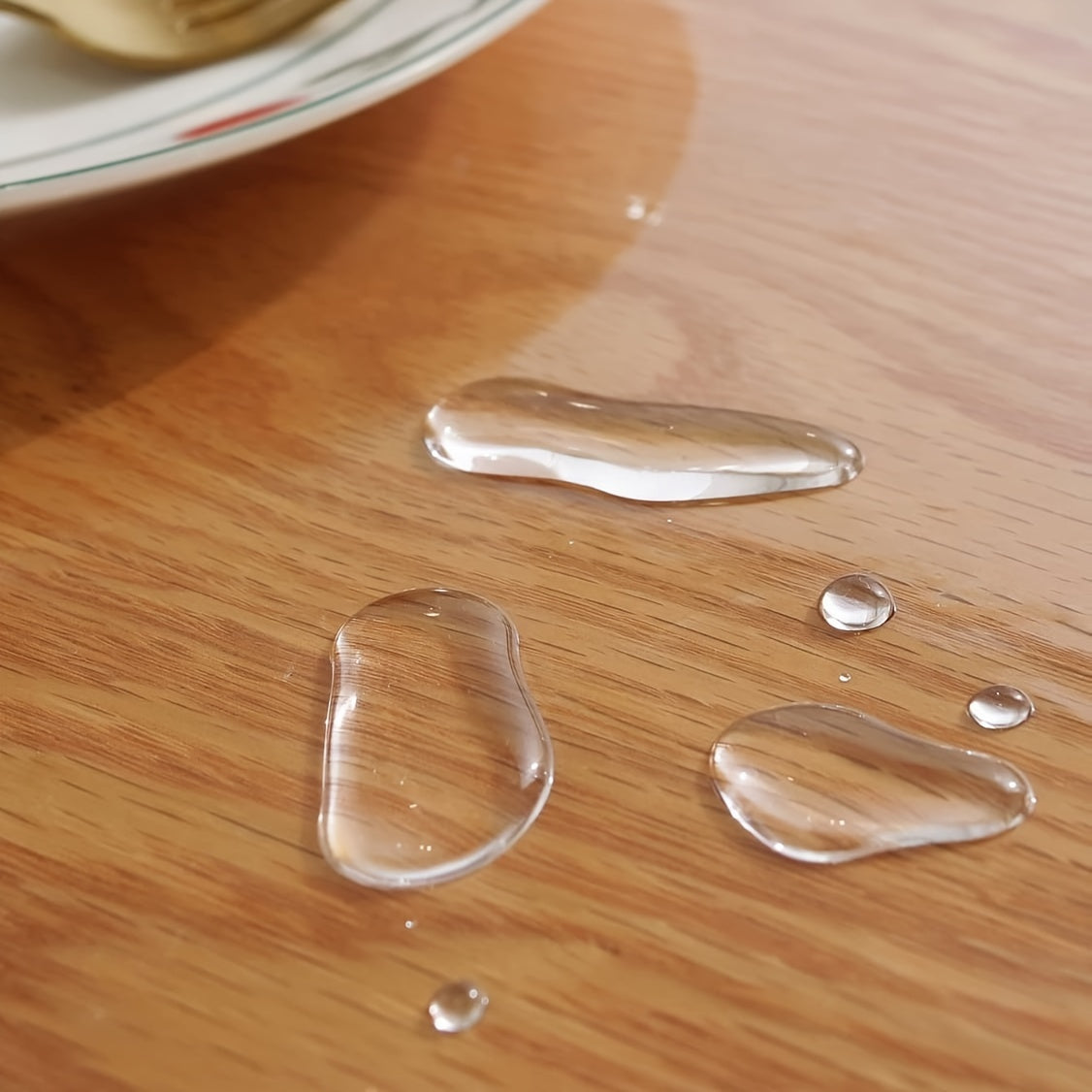 Vinyl Tablecloth Clear Diamond Pattern Waterproof Heat Resistant Scratch Resistant Easy to Clean