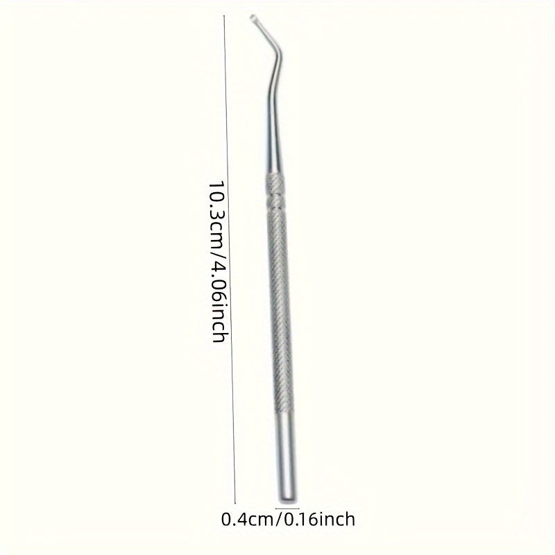 Stainless Steel Toenail Cleaner Curved Nail Spoon Pedicure Tool