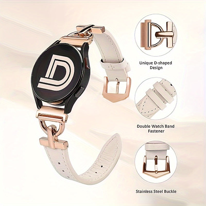 Совместимые синтетические кожаные ремешки для часов с быстросъемным механизмом для Samsung Galaxy Watch 6/5/4, Active 2, Watch 5 Pro, Watch 3. Особенности: запястья с дизайном D-образной пряжки в размерах 20 мм и 22 мм. Батарея