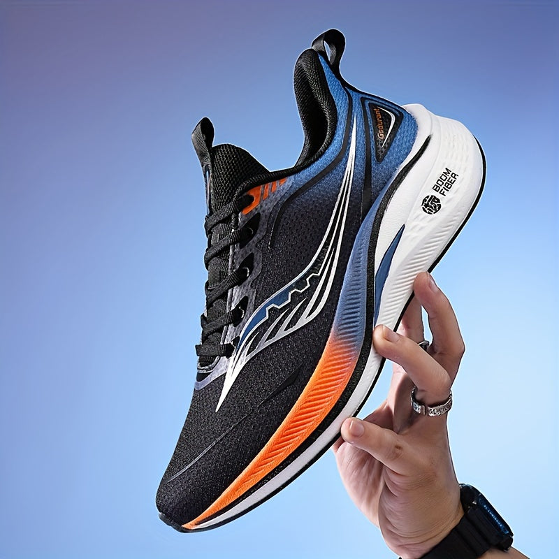 Men's Running Shoes Breathable Shock-Absorbing Carbon Plate All-Season Sneakers