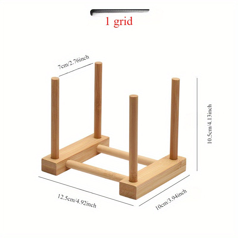 Premium bambuk idishlar uchun qattiq qopqog'li va drenaj tizimli idishlar uchun rack