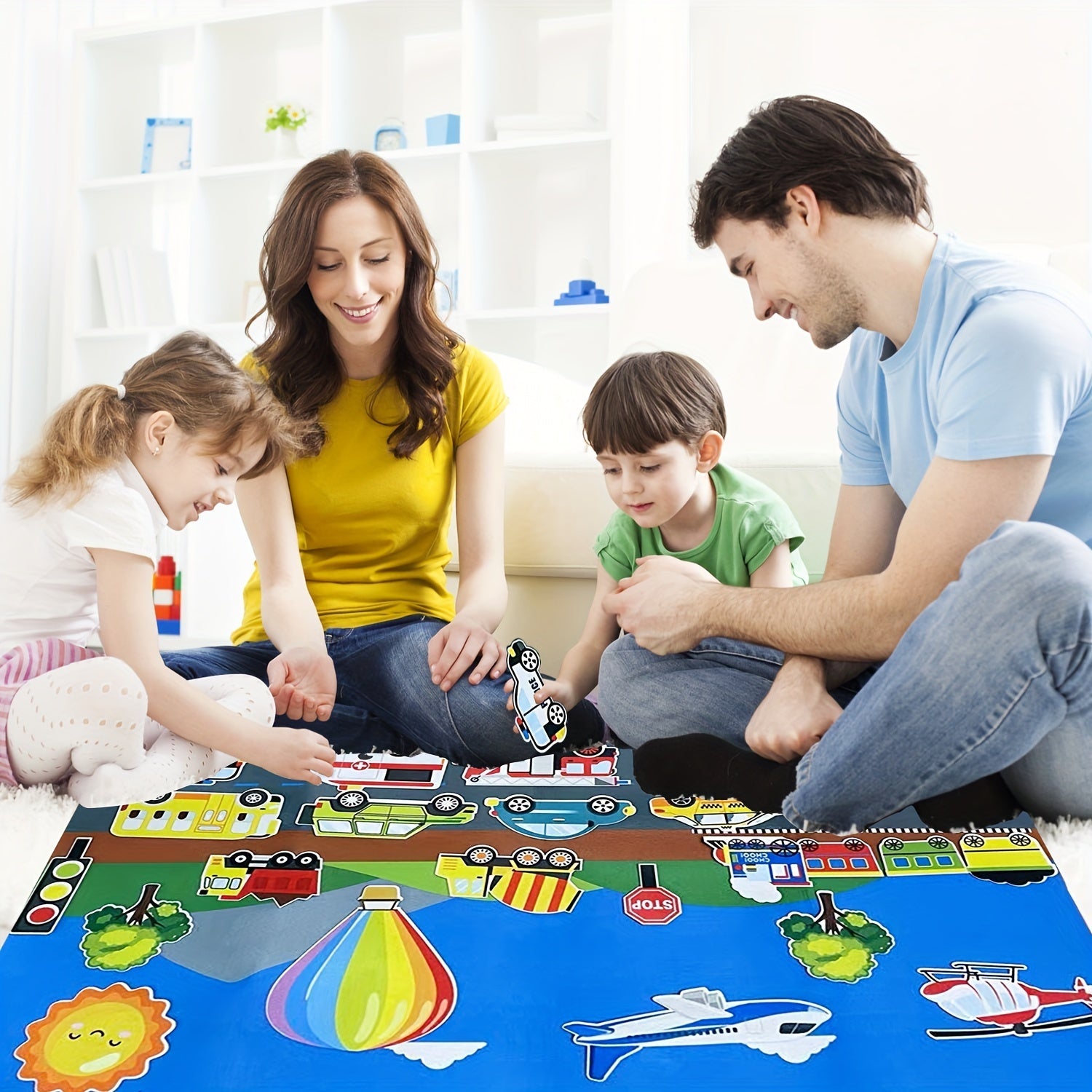 Bolalar tashish uchun mo'ljallangan felt hikoya paneli to'plami, 30 ta qism, erta ta'lim uchun o'quv o'yinchoqlari