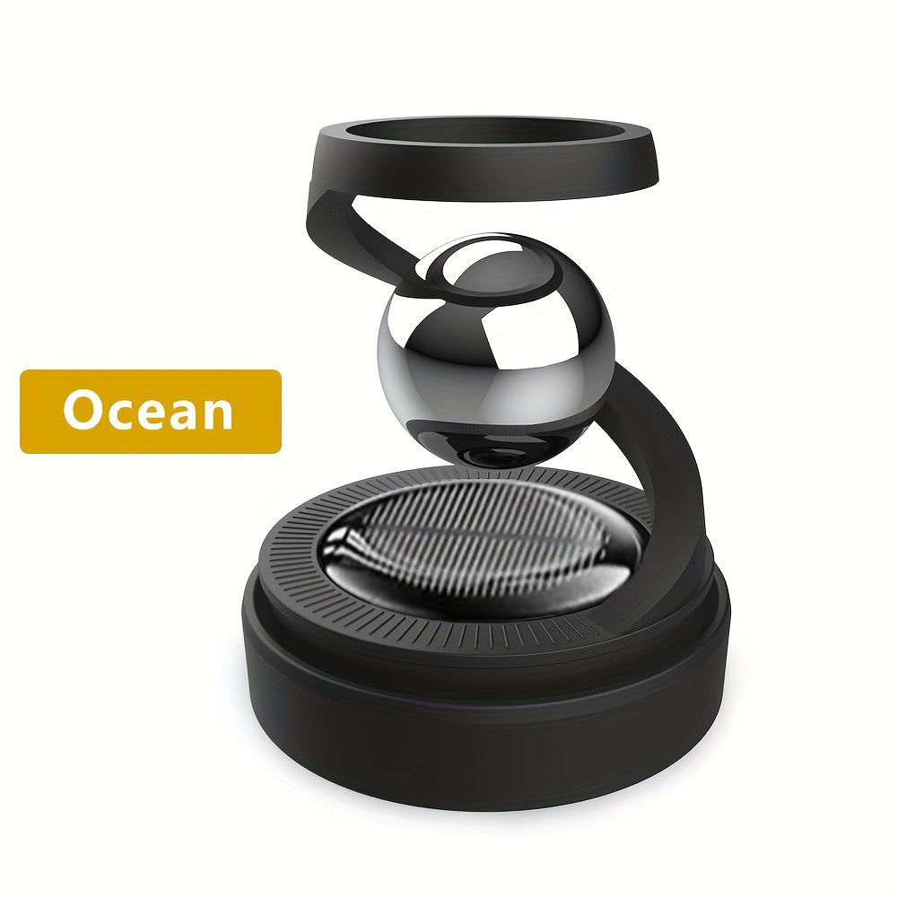 Solar-Powered Car Aromatherapy Diffuser Rotates Long-Lasting Fragrance Interior Accessory