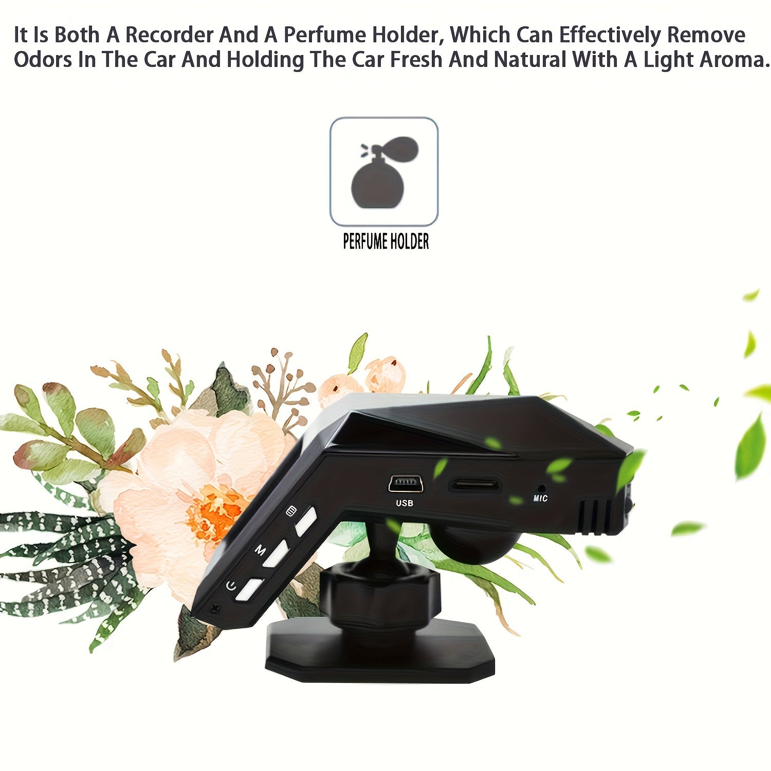 Car Dashboard Camera No Installation 2-Inch Screen HD Night Vision