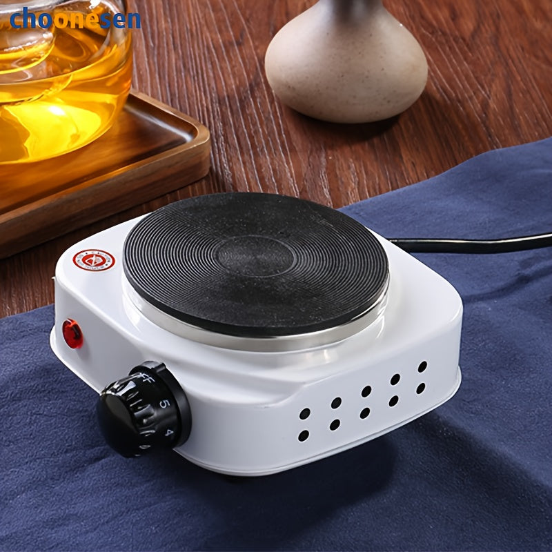 Компактная белая электрическая плита с регулируемым контролем температуры для кемпинга, путешествий и домашней готовки 220В-240В портативная