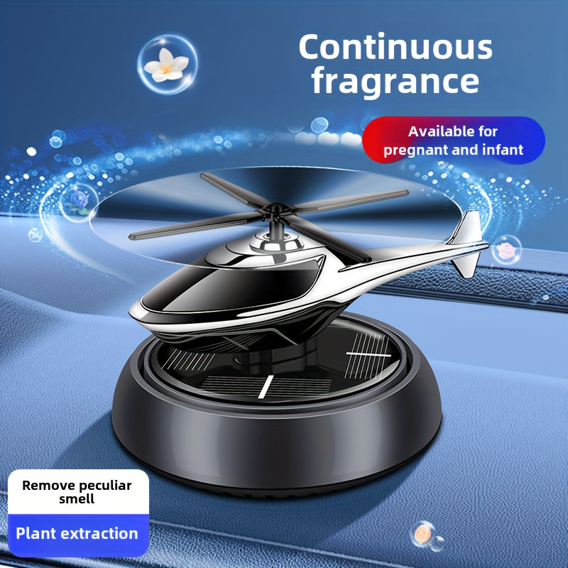 Solar Car Diffuser Air Freshener Aromatherapy Helicopter Decoration Gift