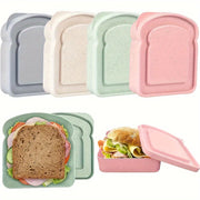 Eco-Friendly Toast-Shaped Sandwich Container BPA-Free Lunch Box for Work School Outdoor