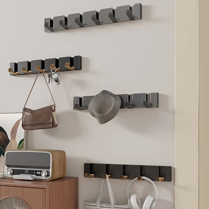 Aluminum Wall Hook Folding Space-Saving Multi-Use for Bathroom Kitchen Living Room