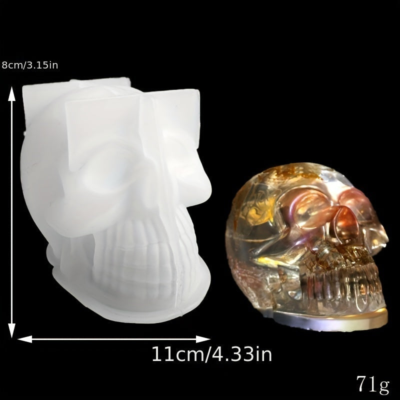 Silicone Skull Candle Mold Set for DIY Crafts, Handmade Soaps, Multiple Sizes