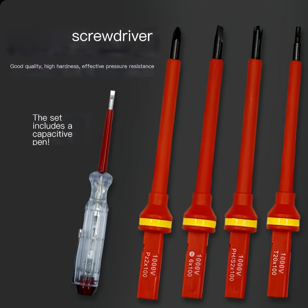 13-Piece Magnetic Screwdriver Set with Interchangeable Bits Durable Steel