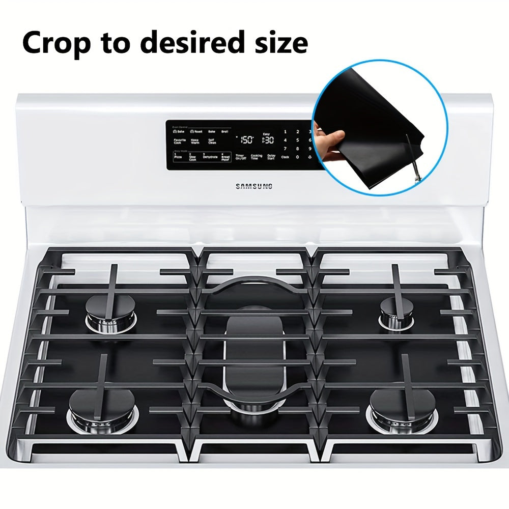 Gas Stove Protective Cover Set with Anti-Fouling Oil-Proof Pads and Cleaning Pads
