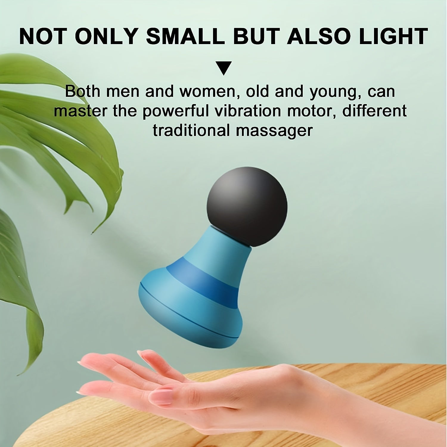 Portable Handheld Massager for Neck Shoulders Back Rechargeable USB