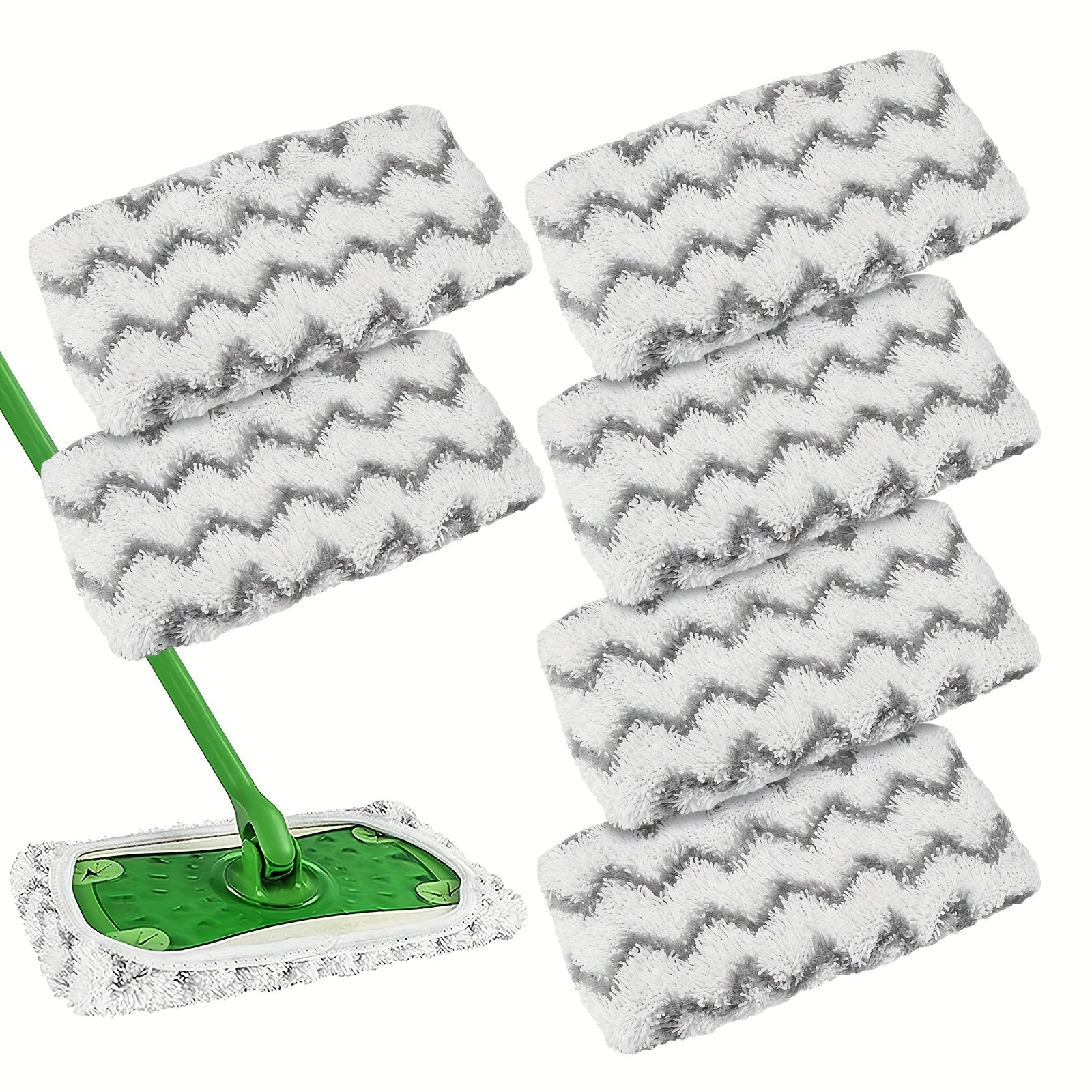 2 piezas de fundas de repuesto para trapeador plano de terciopelo coral, poliéster, para limpieza de suelos secos y húmedos