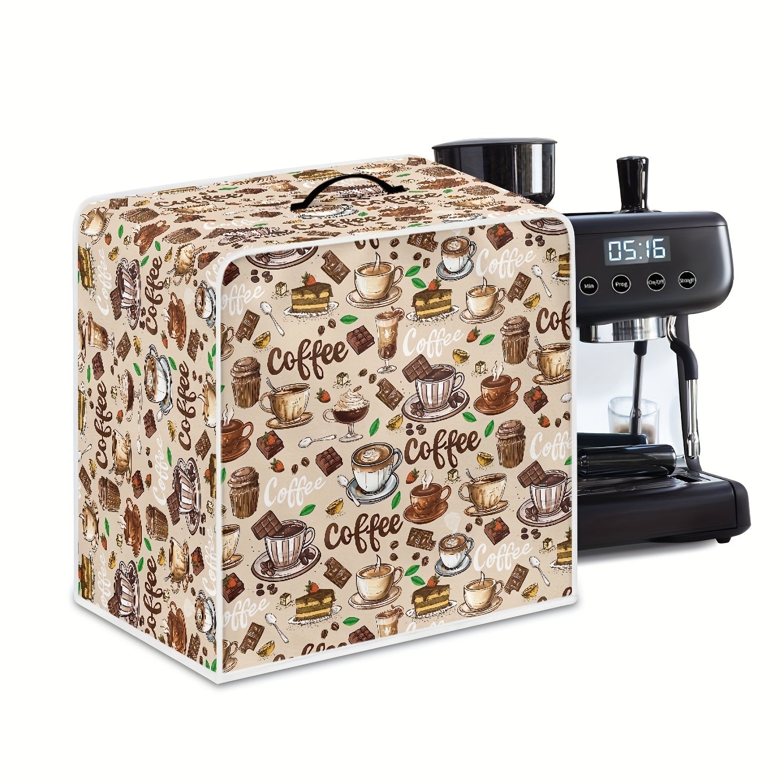 Cute Cartoon Coffee Maker Blender Cover Dustproof Protector with Handle