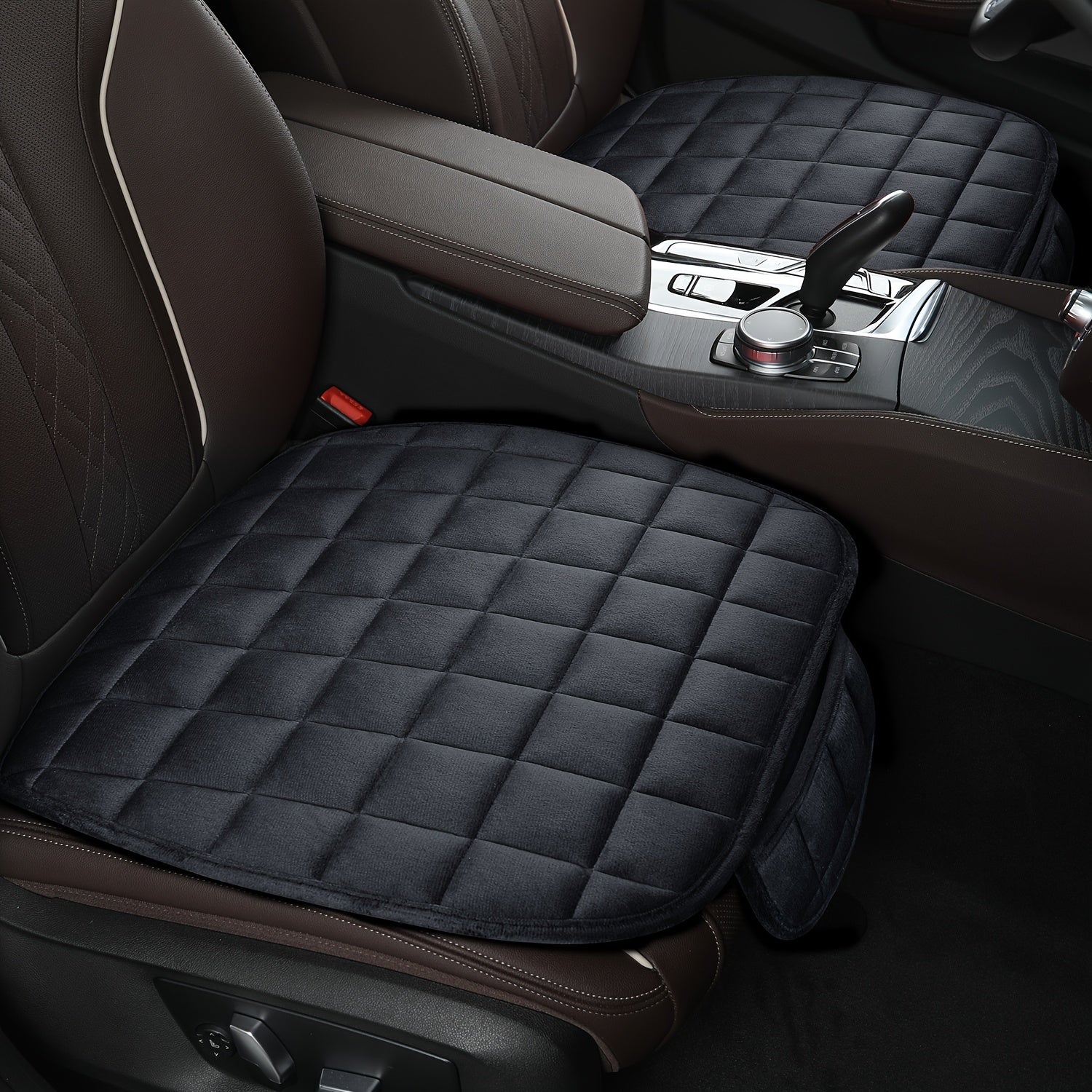 Funda de asiento de coche de invierno transpirable antideslizante para asiento delantero del vehículo