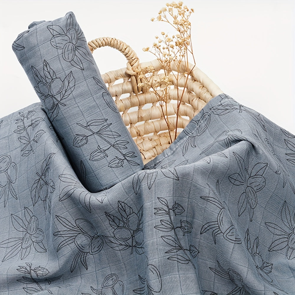 Muslin Swaddle Blanket for Newborns Soft Digital Print 109x120cm