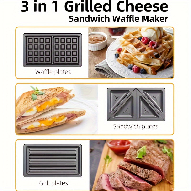 750W двусторонняя нагревательная плита с умным контролем температуры, 25 см x 20 мм антипригарная поверхность. Идеально подходит для поджаривания, приготовления вафель, овощей и стейков - источник питания 220V-240V.