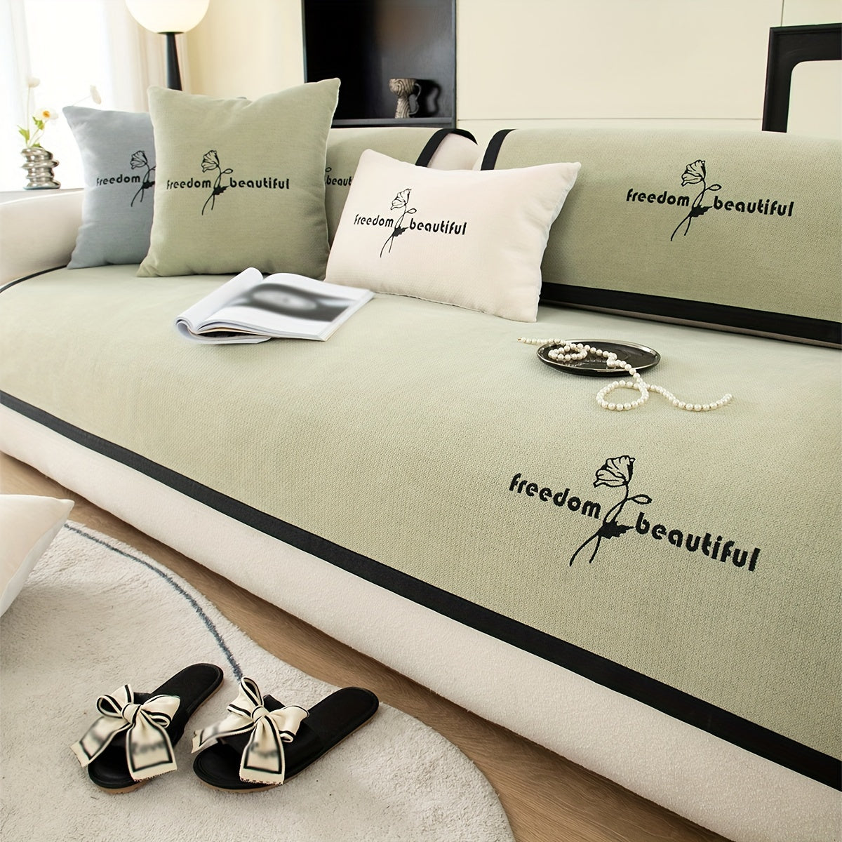 Современная накидка на диван из полиэстера для кресла, loveseat, 3-4 местного секционного