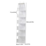 6-Tier Over-the-Door Fabric Storage Organizer for Kids' Room Diapers Toys