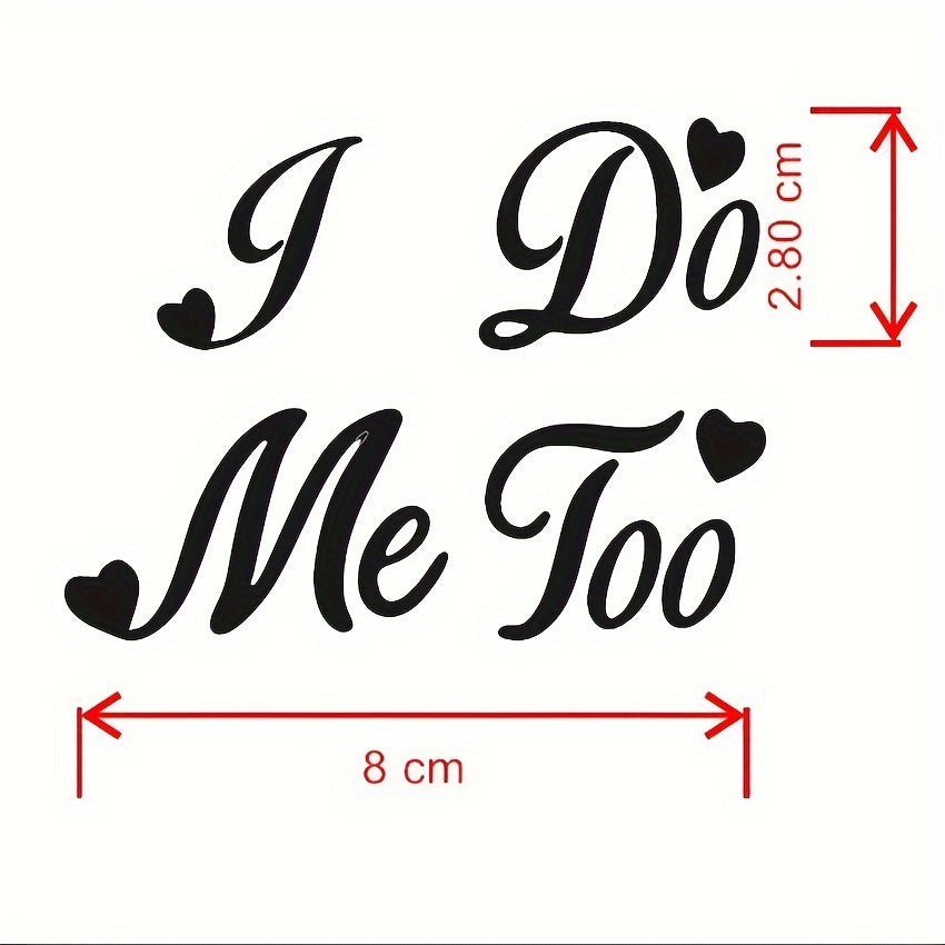 Bride and Groom Wedding Shoe Stickers - Party Decorations, White Vinyl