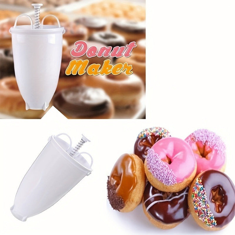 Donut Maker Kit 1-Piece, Food Safe Plastic, Easy to Use for Homemade Donuts