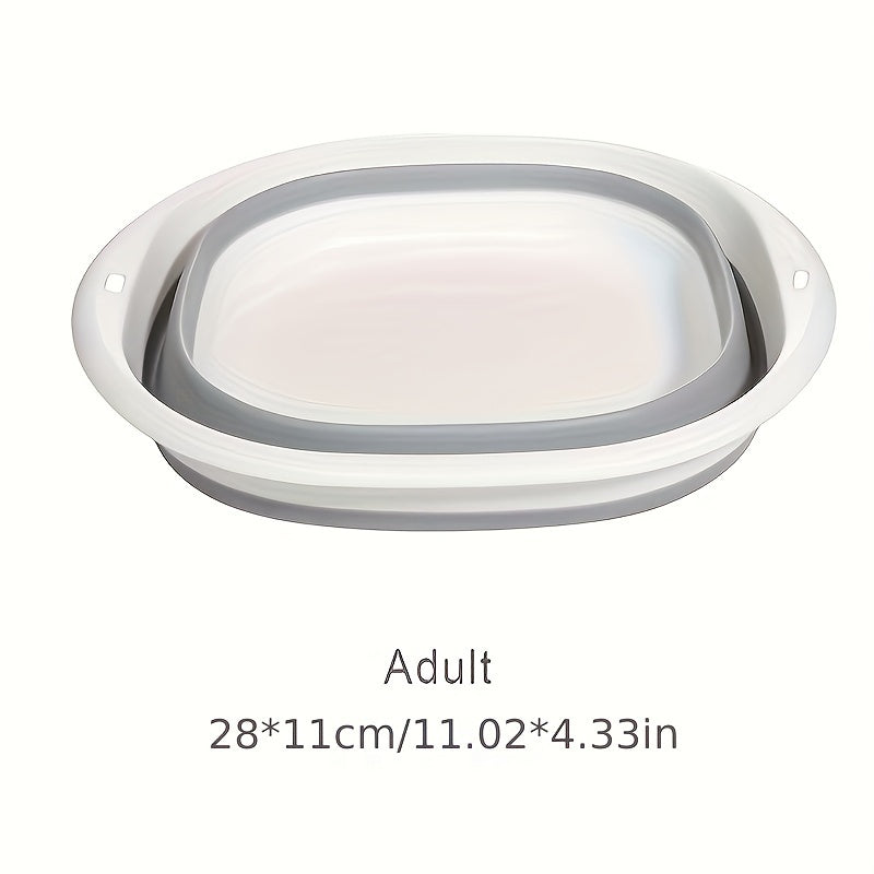 складная пластиковая миска для стирки и купания, портативная, легкая