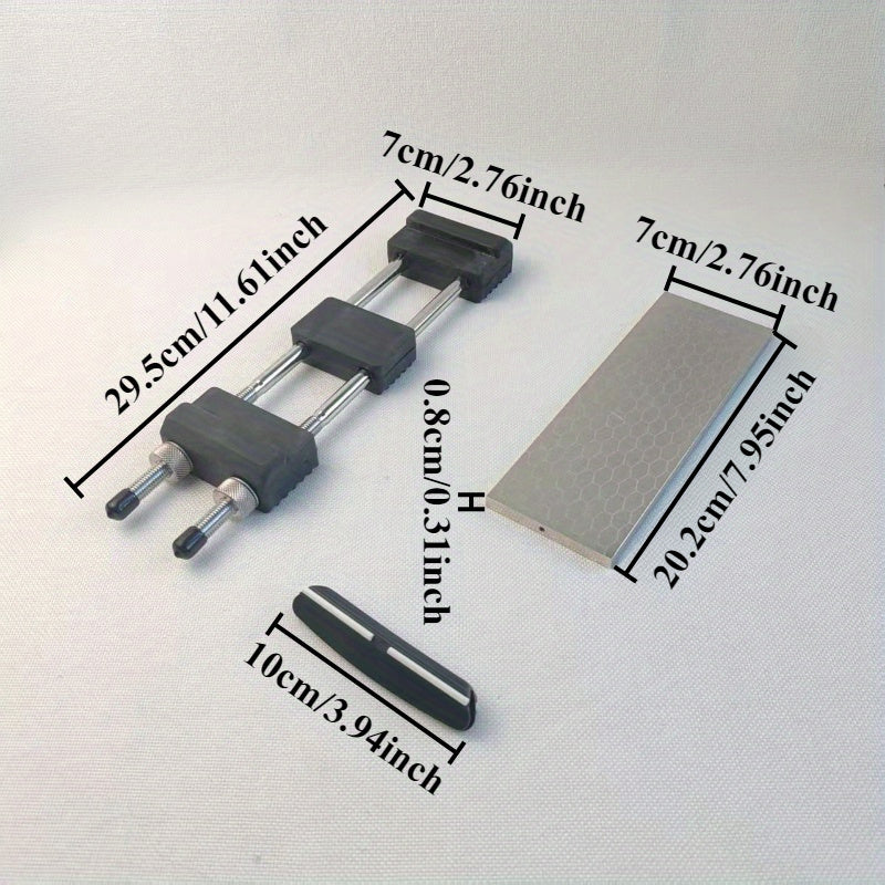 Aniq kesish uchun qattiq burchak tutgichi va asal honeycomb qirqish yuzasi bilan mustahkam pichoq silliqlash qurilmasi.