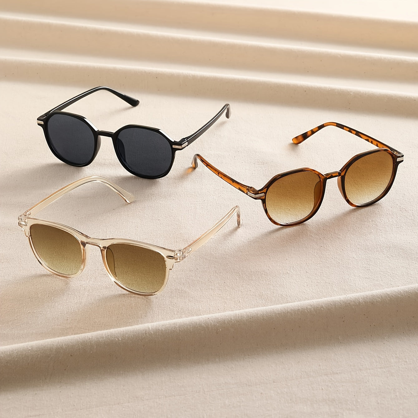 Six Pairs of Women's Stylish Oval Glasses in Assorted Colors