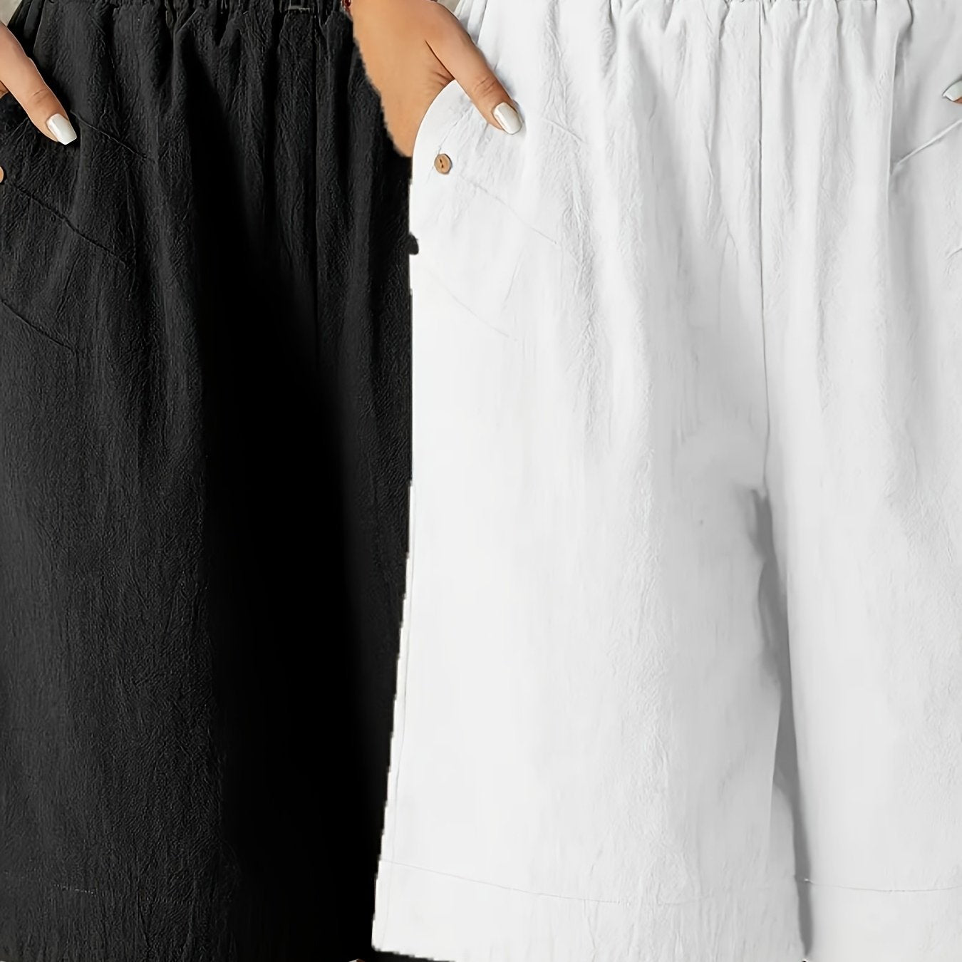 Pantalones cortos de color sólido para mujer, casuales, verano, ropa deportiva
