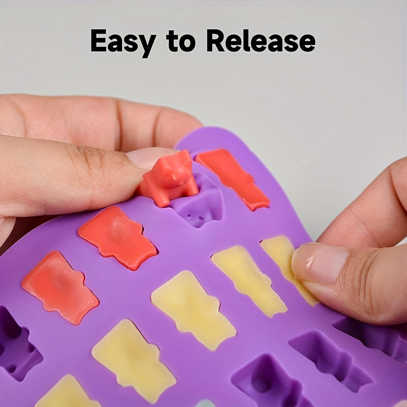 1 dona Dinosaur Gummy Bear Silikon Shirinlik Formasi DIY Shokolad va Gummy uchun, yopishqoq emas.