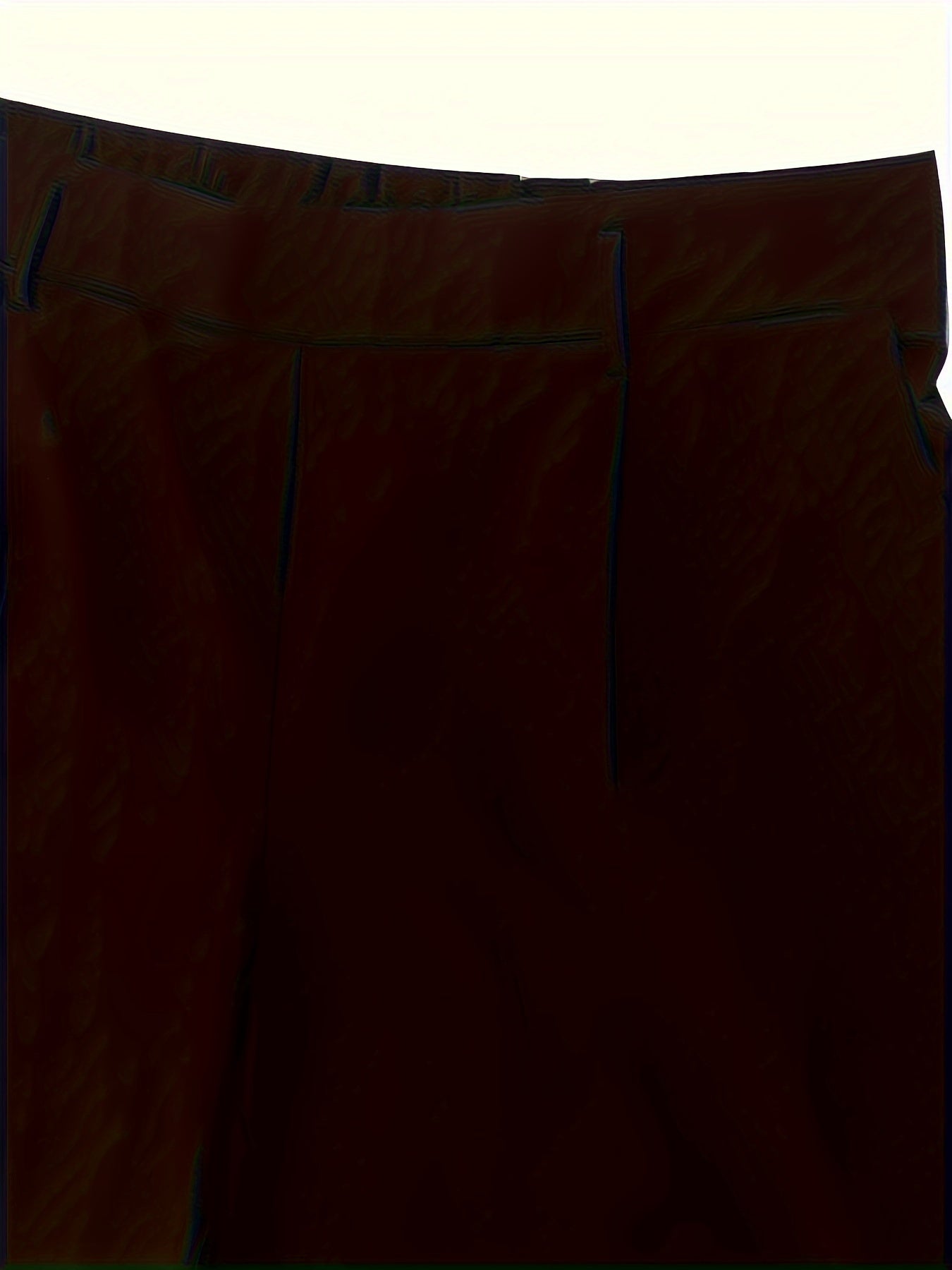 Pantalones de pierna ancha de tallas grandes para mujer primavera otoño bolsillos lazo frontal sólido poliéster