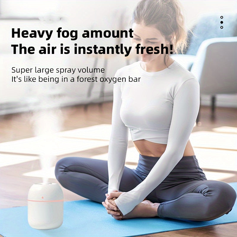Water Drop USB Humidifier for Bedroom Office Car Odorless Skin-Friendly